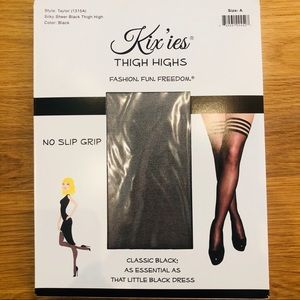 Kix’ies sheer black Thigh Highs
